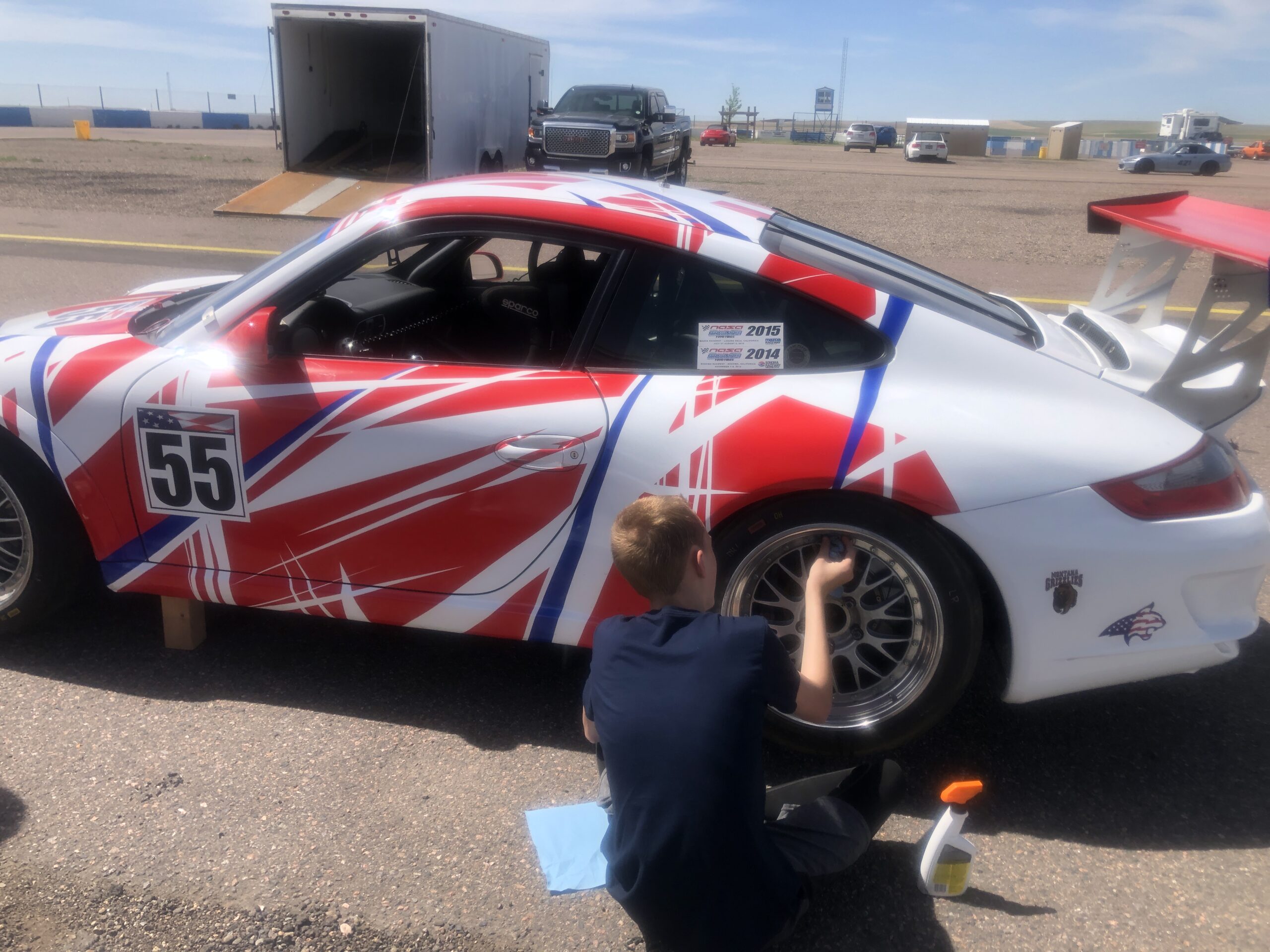 Porsche Track Day - Wheel Prep